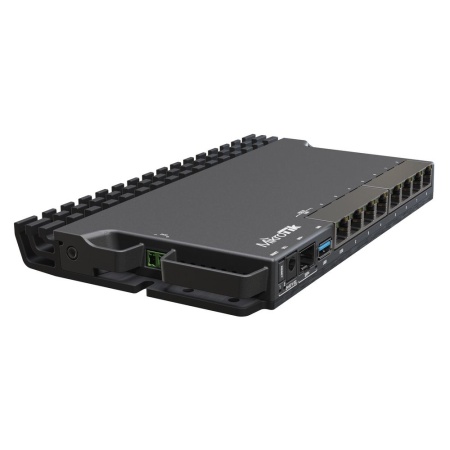 Маршрутизатор MIKROTIK Bad Pack RB5009UG+S+IN RouterBORD 5009UG+S+ with Marvell Armada ARMv8 CPU (4-cores, 1.4GHz per core), 1GB of DDR4 RAM, 1GB NAND storage, 1x 2.5Gbit LAN, 7x 1Gbit LAN, 1xSFP+ port, RouterOS L5, metal desktop case, PSU (007148) {20}