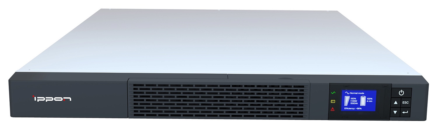 Источник бесперебойного питания Ippon Smart Winner II 1550 1U 1100Вт 1550ВА черный