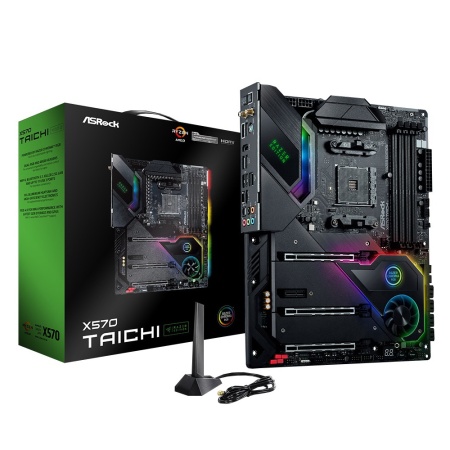 X570 TAICHI RAZER EDITION, Socket AM4, AMD X570, 4xDDR4-3200, HDMI, 3xPCI-Ex16, 1xPCI-Ex1, 8xSATA3(RAID 0/1/10), 3xM.2, 8 Ch Audio, GLan, Wi-Fi, (2+4)xUSB2.0, (5+2)xUSB3.2, (1+1)xUSB3.2 Type-C™, 1xPS/2, ATX, RTL {5} (933066)