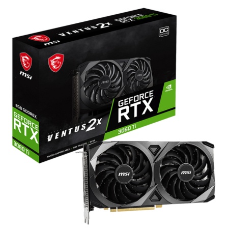 RTX3060Ti VENTUS 2X 8GD6X OC GDDR6X 256-bit 3xDP HDMI GDDR6X 256-bit 3xDP HDMI (030199)