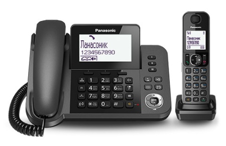 Р/Телефон Dect Panasonic KX-TGF310RUM серый металлик АОН