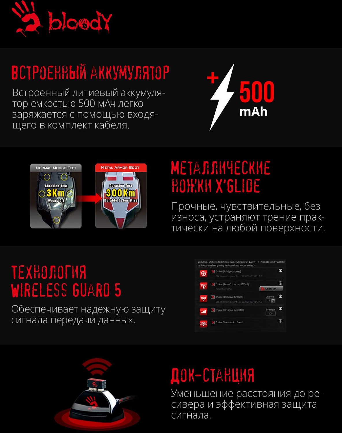 Мышь A4Tech Bloody R80 Plus Skull черный/рисунок оптическая (5000dpi) беспроводная USB (7but) Мышь A4Tech Bloody R80 Plus Skull черный/рисунок оптическая (5000dpi) беспроводная USB (7but)