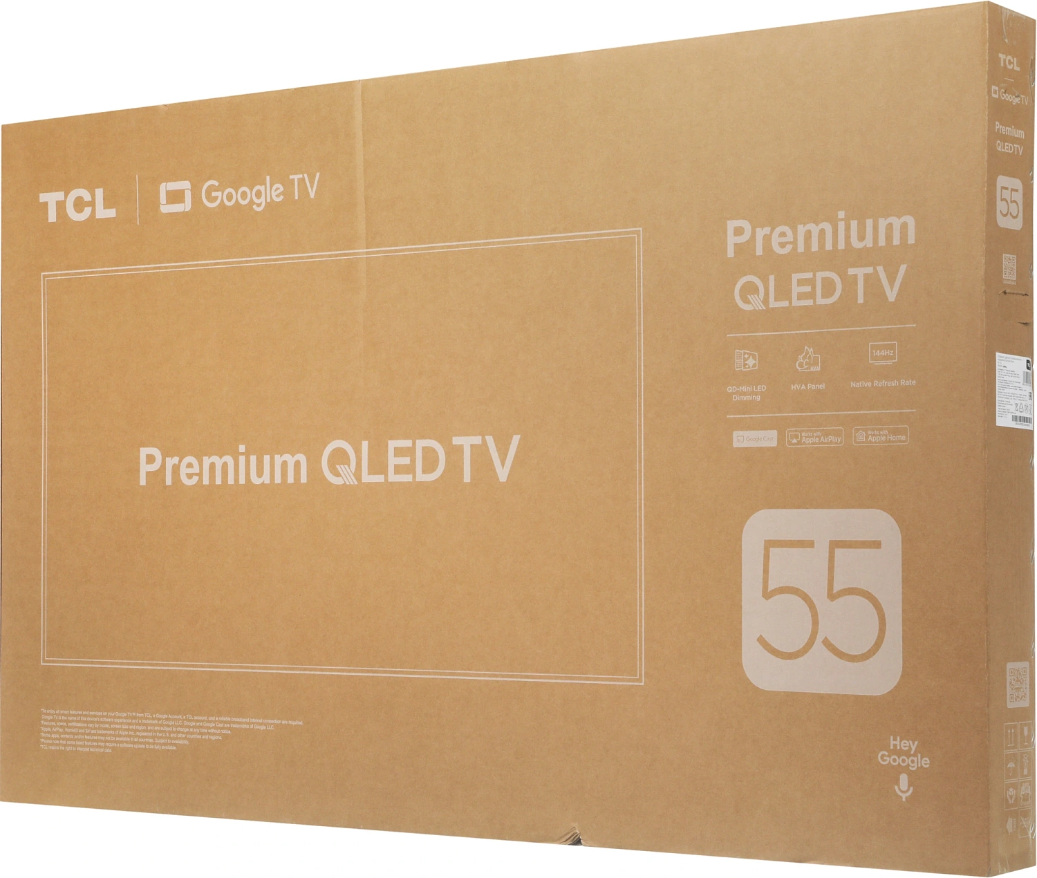 Телевизор QLED TCL 55" 55P8L черный 4K Ultra HD 60Hz DVB-T DVB-T2 DVB-C DVB-S DVB-S2 USB WiFi Smart TV (RUS)