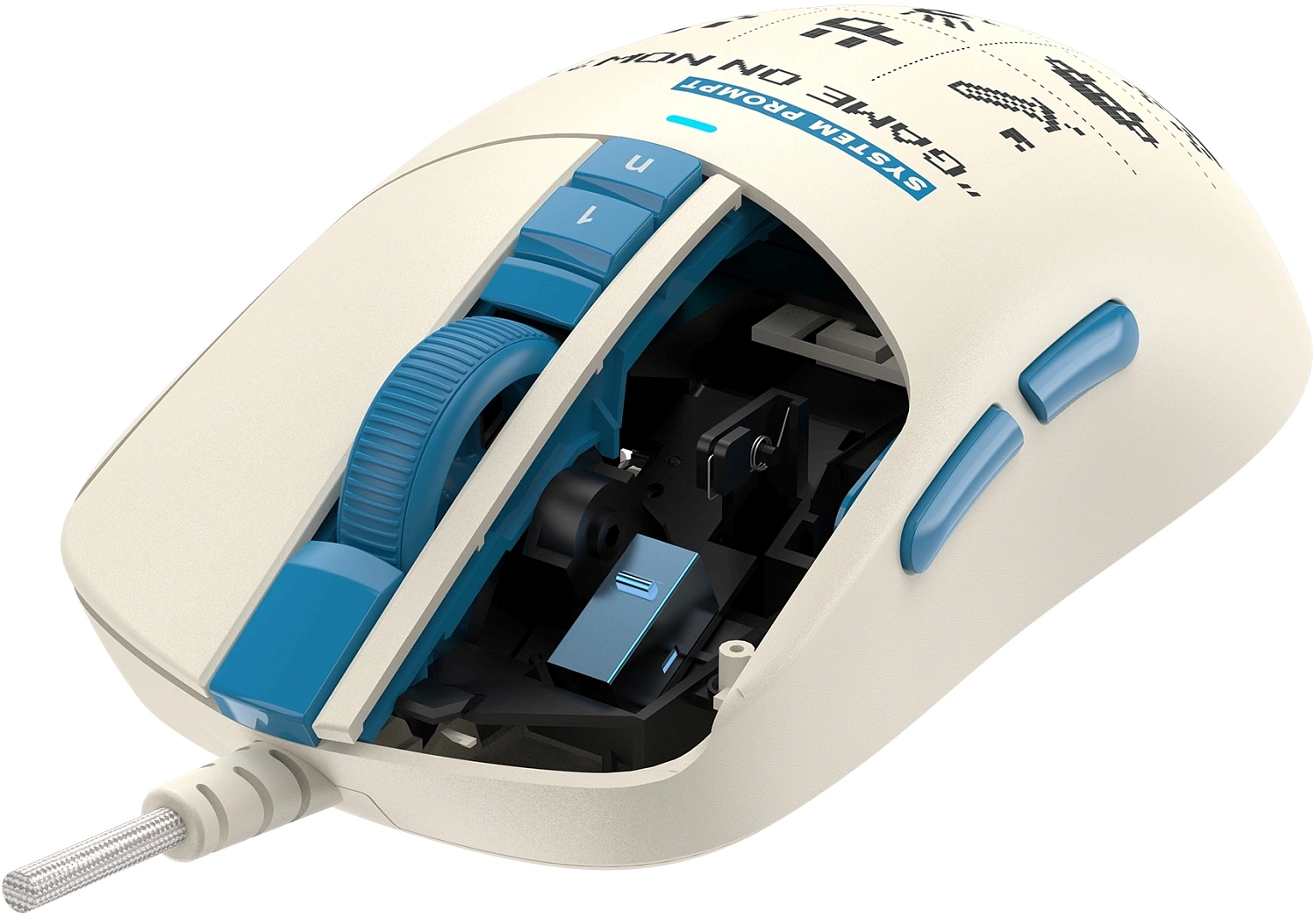 Мышь A4Tech Bloody W72 Ultra Pixels Blue рисунок/бежевый/голубой оптическая (20000dpi) USB Мышь A4Tech Bloody W72 Ultra Pixels Blue рисунок/бежевый/голубой оптическая (20000dpi) USB