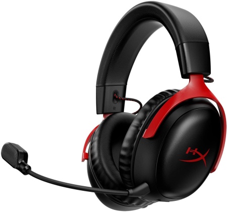 Наушники с микрофоном HyperX Cloud III черный/красный 1.2м мониторные оголовье (77Z46AA)