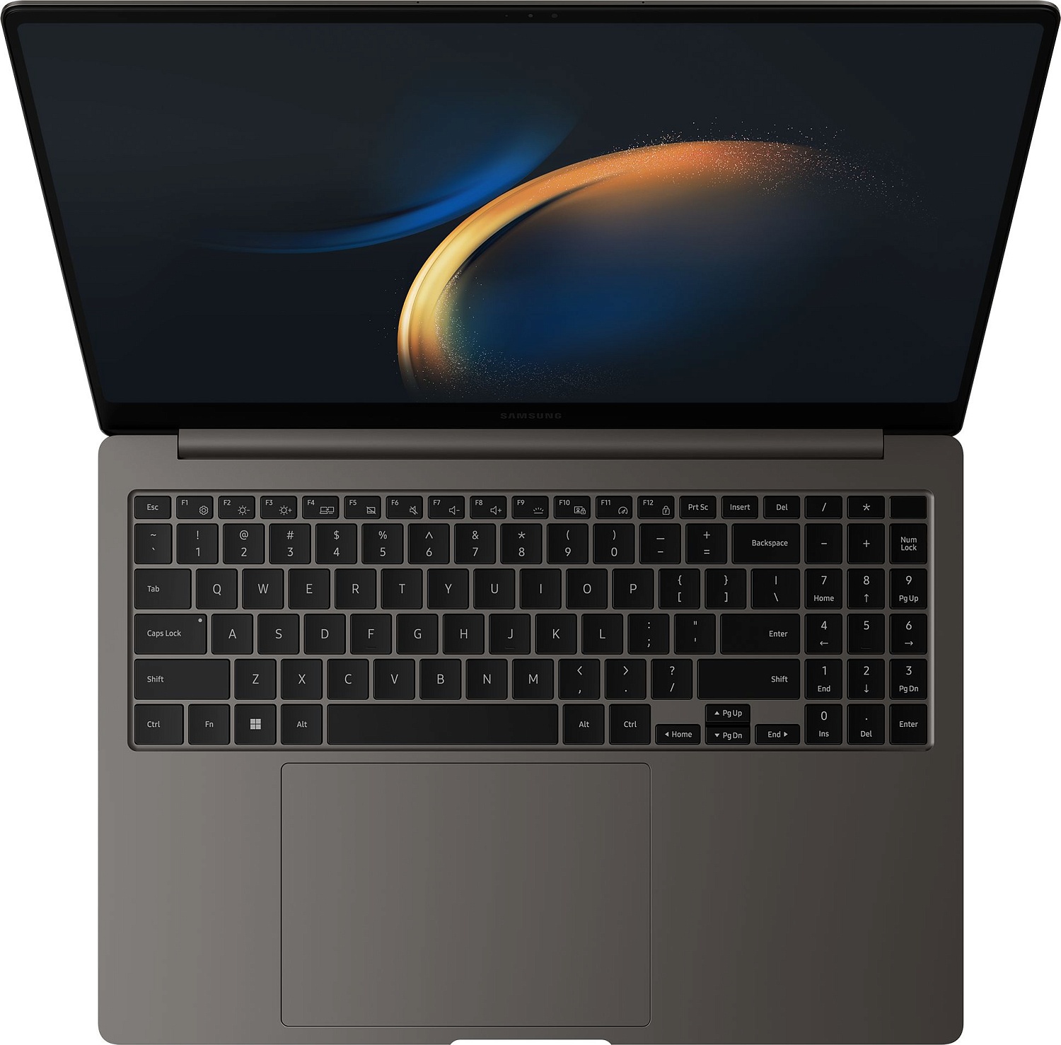 Ноутбук Samsung Galaxy Book 3 Pro NP964 Core i7 1360P 16Gb SSD512Gb Intel Iris Xe graphics 16" AMOLED 3K (2880x1800) Windows 11 Professional graphite WiFi BT Cam (NP964XFG-KC1IT)