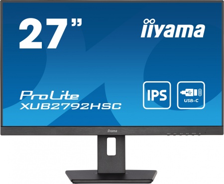 Монитор Iiyama 27" ProLite XUB2792HSC-B5 черный IPS LED 4ms 16:9 HDMI M/M матовая HAS Piv 250cd 178гр/178гр 1920x1080 75Hz DP FHD USB 6.6кг