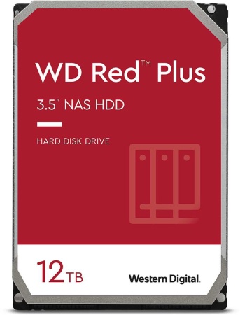 Жесткий диск WD SATA-III 12Tb WD120EFBX NAS Red Plus (7200rpm) 256Mb 3.5"