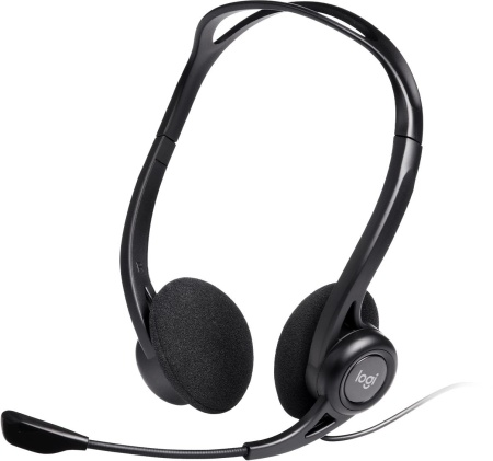 Наушники с микрофоном Logitech Headset PC 960, Stereo, OEM, USB, [981-000100]