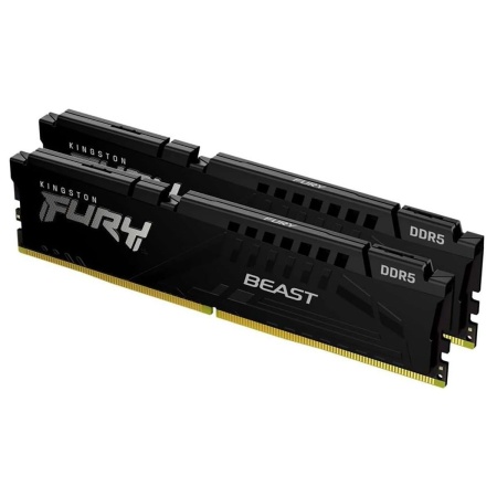 Модуль памяти Kingston 32GB DDR5 5600 FURY Beast Black EXPO Non-ECC Unbuffered DIMM (Kit 2*16gb) 1RX8 36-38-38 1.25V 288-pin 16Gbit