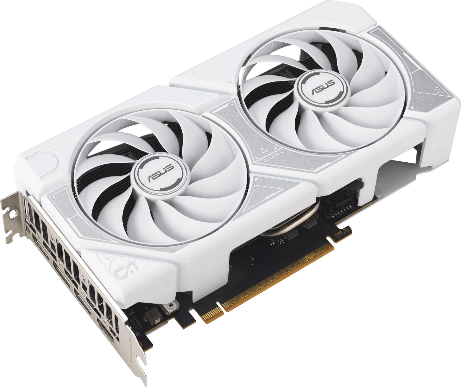 Видеокарта Asus PCI-E 5.0 DUAL-RTX5060-O8G-WHITE NVIDIA GeForce RTX 5060 8Gb 128bit GDDR7 2602/28000 HDMIx1 DPx3 HDCP Ret