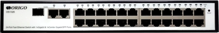 Коммутатор ORIGO Smart Managed Switch 24x100Base-TX, 1x1000Base-T, 1xCombo 1000Base-T/SFP, 19" w/brackets