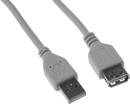 Кабель-удлинитель Premier 5-905 USB A(m) USB 2.0 A (f) 0.5м (5-905 0.5) серый