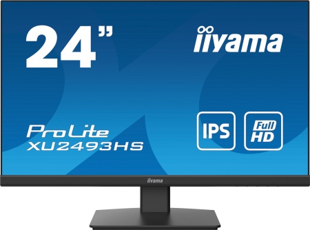 Монитор Iiyama 23.8" ProLite XU2493HS-B5 черный IPS LED 16:9 HDMI M/M матовая 250cd 178гр/178гр 1920x1080 75Hz DP FHD 3.5кг