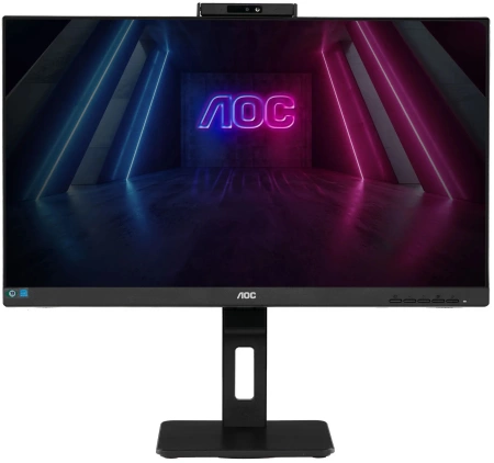 Монитор AOC 27" Pro Q27P3CW черный IPS LED 4ms 16:9 HDMI M/M Cam матовая HAS Piv 1000:1 350cd 178гр/178гр 2560x1440 75Hz DP QHD USB 6.91кг