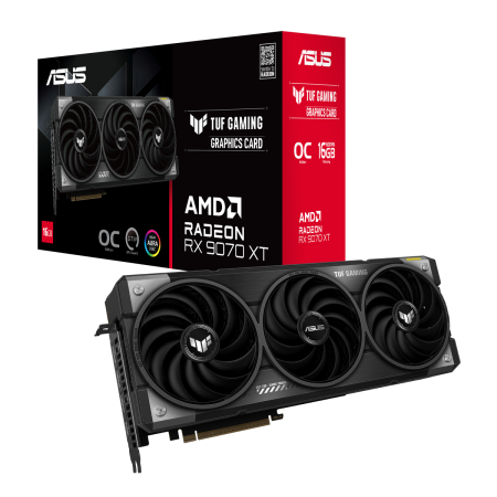 Видеокарта ASUS RX9070XT TUF GAMING OC 16GB GDDR6 256bit 3xDP HDMI 3FAN RTL [TUF-RX9070XT-O16G-GAMING]