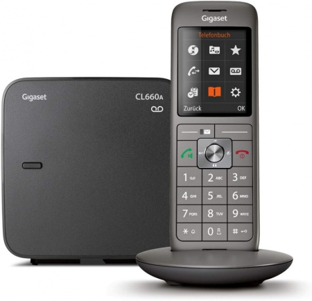 Р/Телефон Dect Gigaset CL660A SYS RUS черный автооветчик АОН