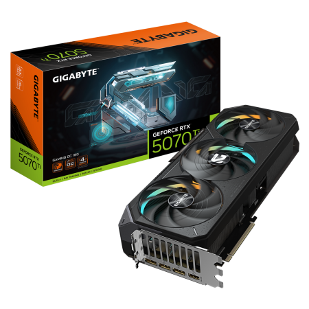 Видеокарта Gigabyte RTX5070Ti GAMING OC 16GB GDDR7 256bit 3xDP HDMI 3FAN RTL