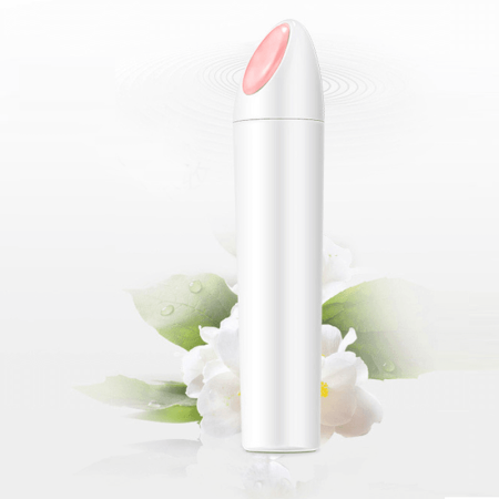 Вибромассажер для лица с нефритовой поверхностью FITTOP L-Beauty II, розовый