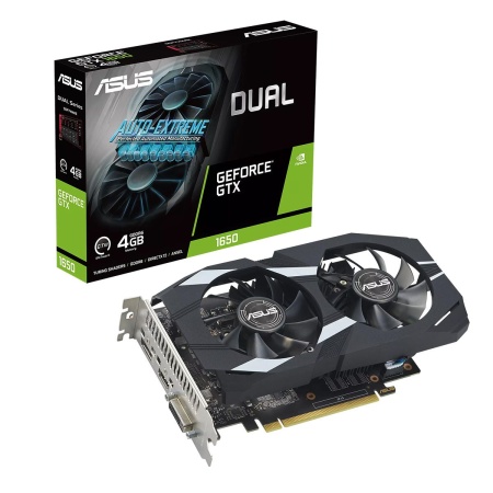 Видеокарта ASUS DUAL-GTX1650-4GD6-P-EVO //GTX1650,DVI,HDMI,DP,4G,D6