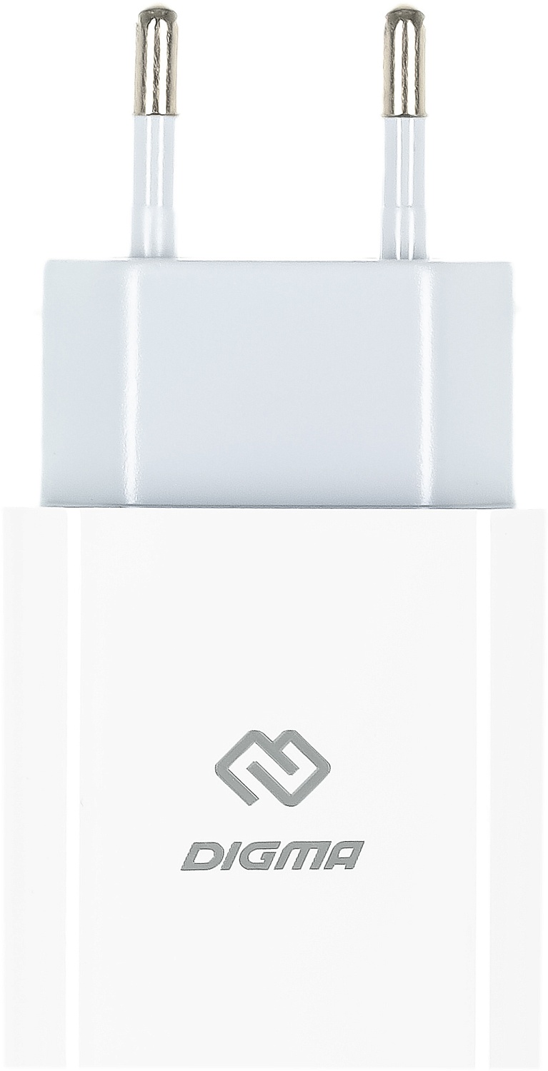 Сетевое зар./устр. Digma DGW2C 20W 3A (PD) USB-C универсальное белый (DGW2C0F010WH)