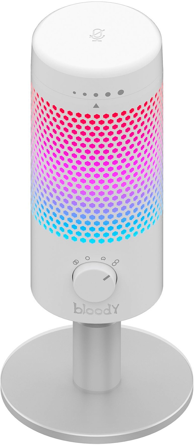 Микрофон проводной A4Tech Bloody GM50 Pro 2.5м белый