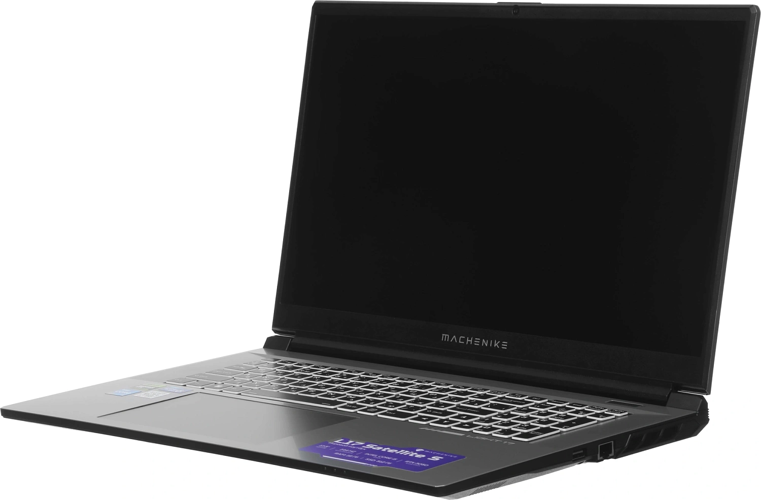 Ноутбук Machenike L17 Satellite S Core i5 12450H 16Gb SSD512Gb NVIDIA GeForce RTX 3050 4Gb 17.3" IPS FHD (1920x1080) FreeDOS grey WiFi BT Cam 2668mAh (JJ00GX00JRU)