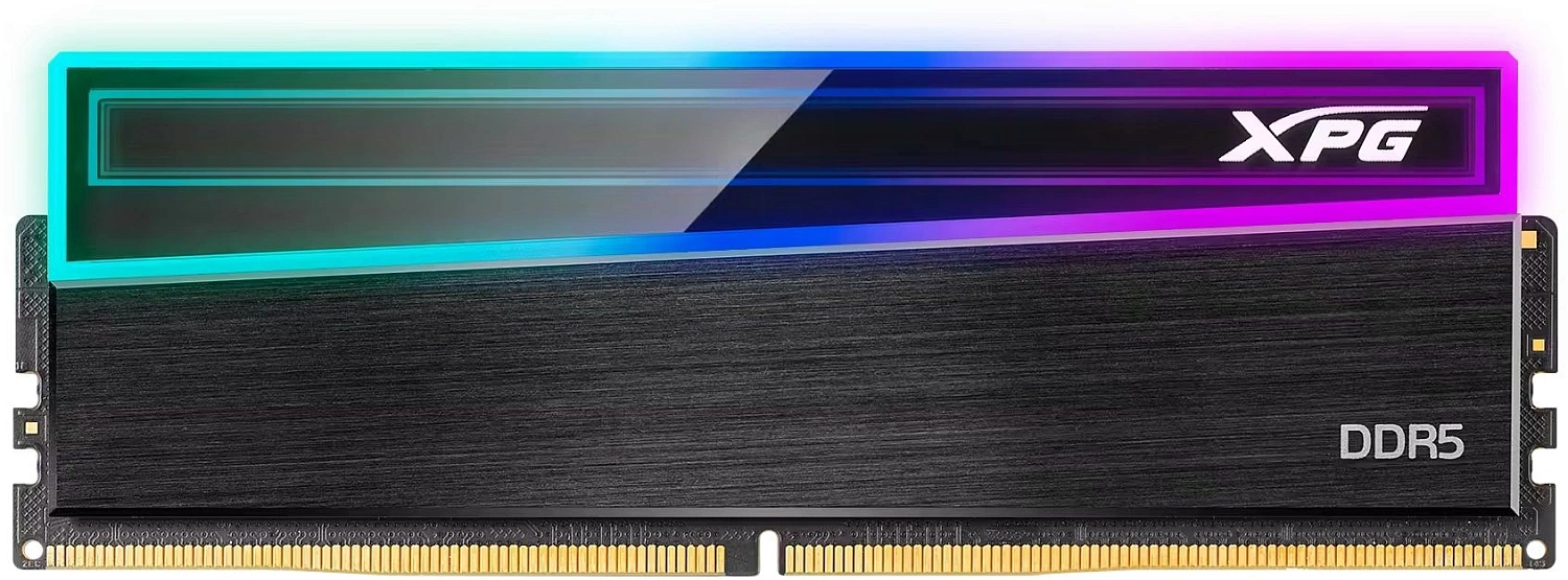 Память DDR5 2x32GB 6000MHz A-Data AX5U6000C3032G-DCNKRBK XPG Lancer RGB RTL PC5-48000 CL30 DIMM ECC 288-pin 1.35В kit dual rank Ret