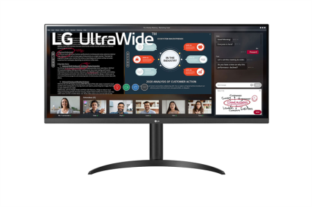 Монитор LG 34" 34WP550-B IPS LED , 2560x1080, 5ms, 250cd/m2, 1000:1 (Mega DCR), 178°/178°, 2*HDMI, HDR10, 75Hz, AMD FreeSync, HAS, VESA, Black 1 year