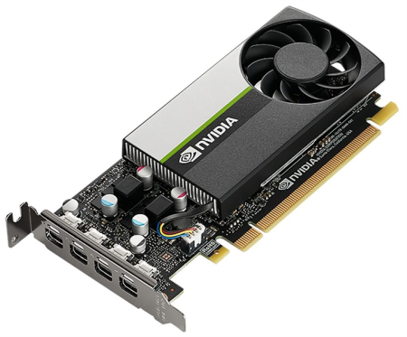 Видеокарта PNY PCI-E T1000 NVIDIA T1000 8192Mb 128 GDDR6 1065/10000 mDPx4 Ret low profile