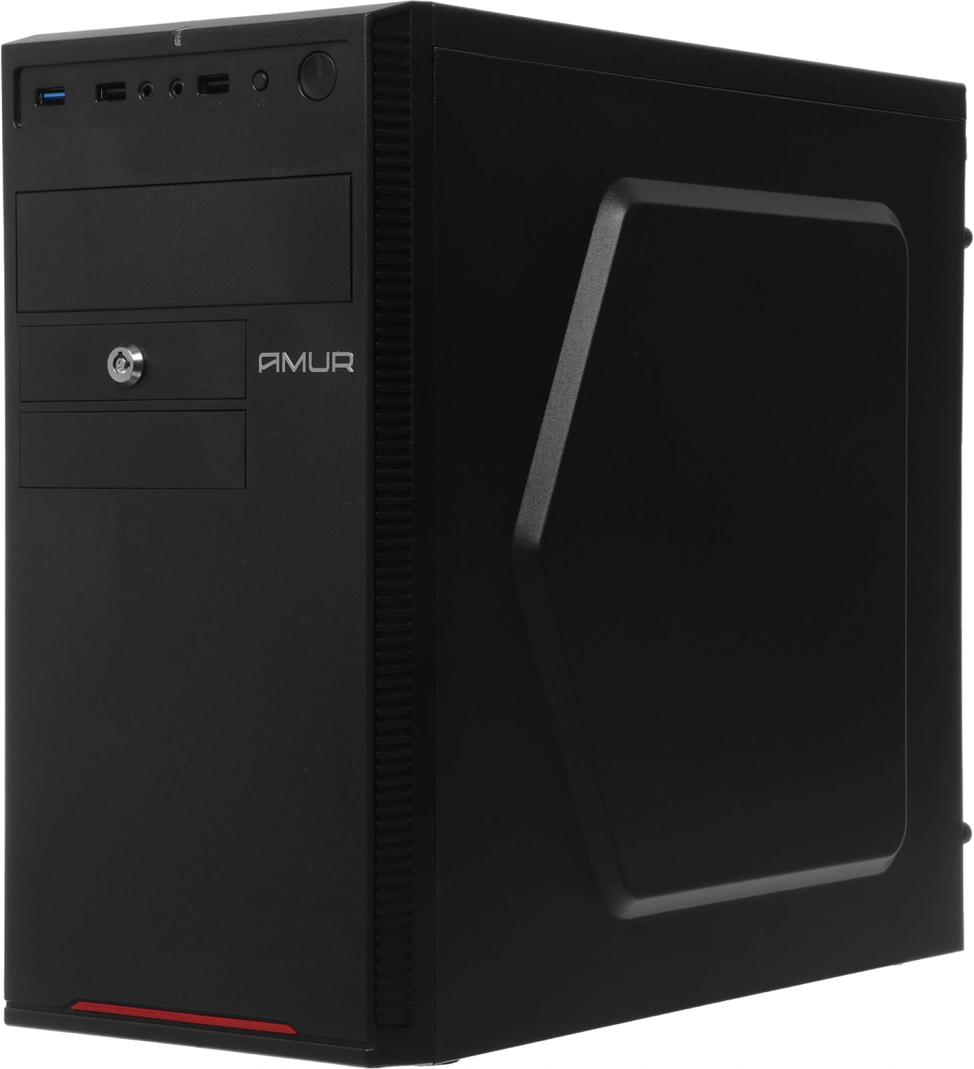 ПК Amur Нарвал B7I21 MT i3 12100 (3.3) 16Gb SSD256Gb UHDG 730 FreeDOS GbitEth 400W мышь клавиатура черный (RUS) (2147002)