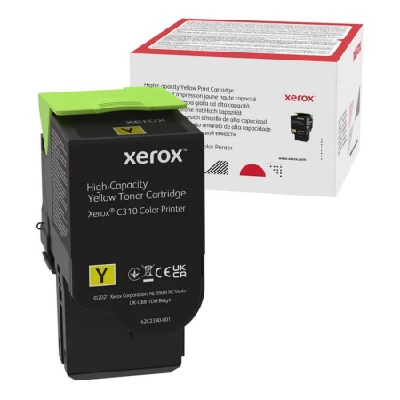 Желтый картридж с тонером емкости (5 500 страниц) Xerox C310/C315 Xerox Toner Yellow mit hoher Xapazit t (006R04367)