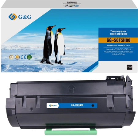 Картридж лазерный G&G GG-50F5H00 50F5H00 черный (5000стр.) для Lexmark MS312/310d/310dn/410d/410dn/510dn/610dn/610de/610dtn/610dte