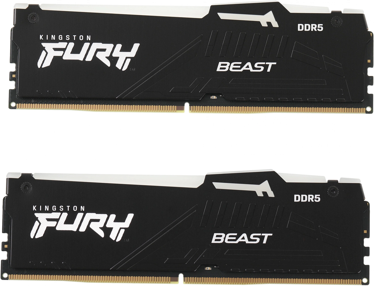 Память DDR5 2x16Gb 5200MHz Kingston KF552C40BBAK2-32 Fury Beast RGB RTL Gaming PC5-41600 CL40 DIMM 288-pin 1.25В single rank с радиатором Ret