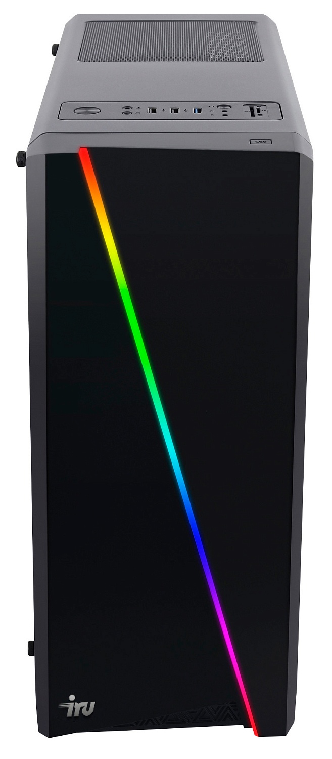 ПК IRU Game 520B4GE MT Ryzen 5 3600 (3.6) 16Gb 1Tb 7.2k SSD240Gb GTX1660 6Gb Free DOS GbitEth 500W черный (1617318)