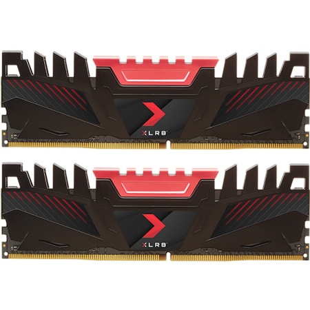 16GB PNY DDR4 3200 DIMM XLR8 Gaming Memory [MD16GK2D4320016AXR] Non-ECC, CL16, 1.35V, Heat Shield, XMP 2.0, Kit (2x8GB), RTL {10}, (606934)