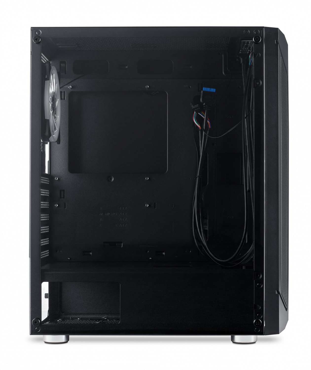 Корпус GMNG OGC-G130 черный без БП ATX 5x120mm 2xUSB2.0 1xUSB3.0 audio bott PSU