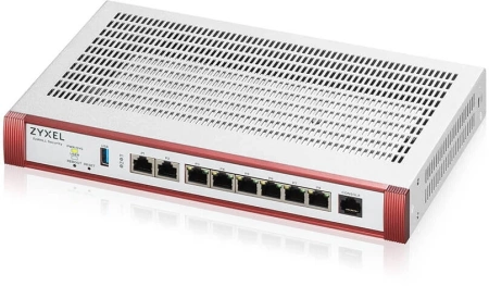 Межсетевой экран Межсетевой экран Zyxel USG FLEX 200HP, Rack, 1xRJ-45: 1/2.5G (LAN/WAN), 1xRJ-45: 1/2.5G PoE+ (LAN/WAN), 6xRJ-45: 1G (LAN/WAN), 1xUSB3.0 **