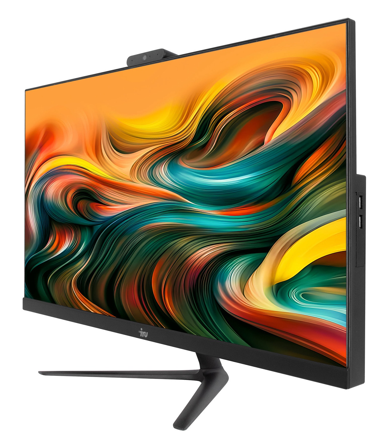 Моноблок IRU Агат 313 27" QHD i3 10105 (3.7) 8Gb SSD256Gb UHDG 630 Free DOS GbitEth WiFi BT Cam черный 2560x1440