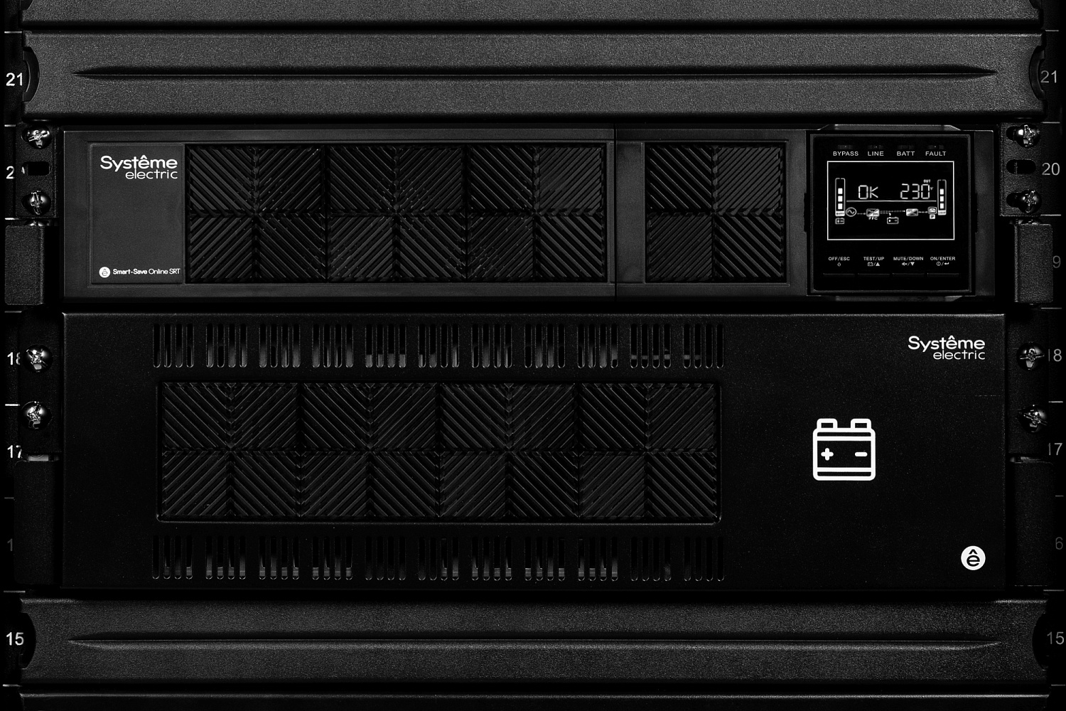 Источник бесперебойного питания Systeme Electriс SRT SRTSE10KRTXLI-NC 10000Вт 10000ВА черный