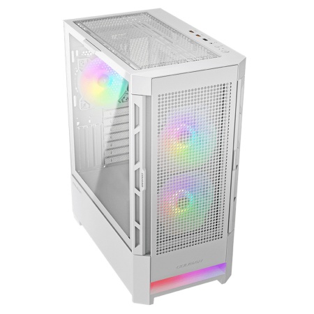 Корпус Cougar Airface RGB White, 2х140mm + 1x120mm ARGB Fan, ARGB Fan Hub, без БП, белый, ATX