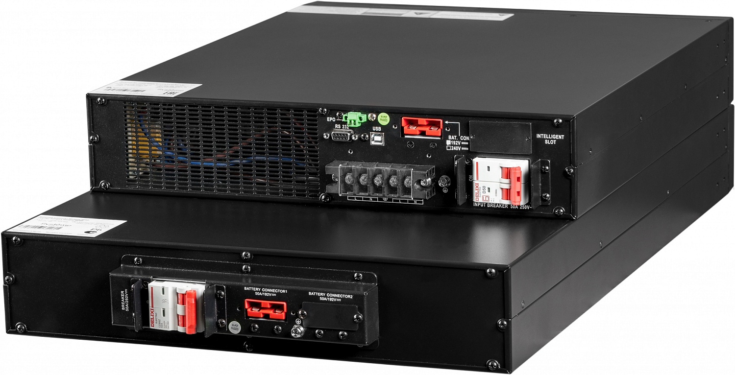 Источник бесперебойного питания Systeme Electric Smart-Save Online SRV, 6000VA/5400W, On-Line, Extended-run, Rack 4U(Tower convertible), LCD, Out: Hardwire, SNMP Intelligent Slot, USB, RS-232