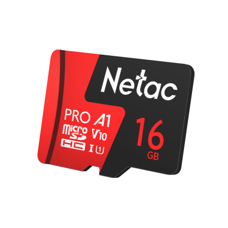 Носитель информации Netac P500 Extreme PRO 16GB MicroSDHC V10/U1/C10 up to 100MB/s, retail pack with SD Adapter