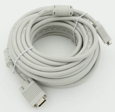 Кабель DB15 (m) DB15 (m) 15м (CABLE15) феррит.кольца серый