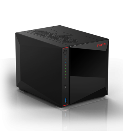 Cетевое хранилище ASUSTOR AS5404T 2-Bay NAS/Media player/Intel Celeron N5105 2.0GHz up to 2.9GHz, 4GB SO-DIMM DDR4, noHDD(HDD,SSD),/2x 2,5Gb (LAN)/3xUSB3.2,HDMI; 90IX01R1-BW3S40