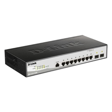 Коммутатор D-Link Managed L2 Metro Ethernet Switch 8x1000Base-T, 2x1000Base-X SFP, Surge 6KV, CLI, RJ45 Console, RPS, Dying Gasp