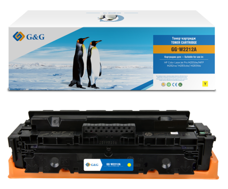 Картридж лазерный G&G GG-W2212A желтый (1250стр.) для HP M255/MFP M282/M283