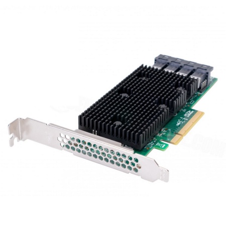 9400-16i SGL (05-50008-00 / 03-50008-33003) PCIe 3.1 x8 LP, Tri-Mode SAS/SATA/NVMe 12G HBA, 16port(4*int SFF8643), 3416 IOC