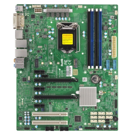 Материнcкая плата SuperMicro MBD-X11SAE-B (заглушка (MCP-260-00063-1) +2 провада CBL-0044L ) {10}