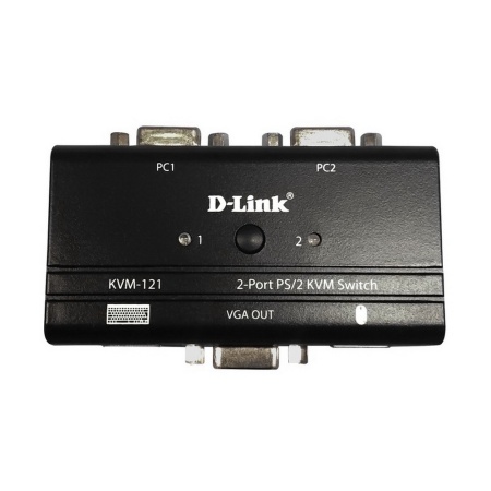 Сетевое оборудование D-Link 2-port KVM Switch, VGA+PS/2 ports